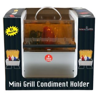Mr. Bar B Q 61 Piece Mini Grill Condiment Holder