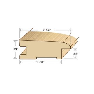 Moldings Online 78 Solid Hardwood Unfinished Walnut Reducer for 5/16