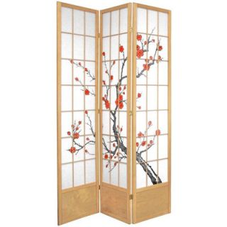 Oriental Furniture 84 Cherry Blossom Shoji Room Divider