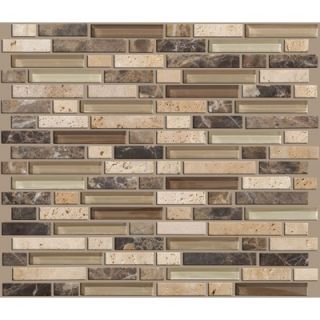 Shaw Floors Mixed Up 12 x 12 Random Linear Mosaic Stone Accent Tile
