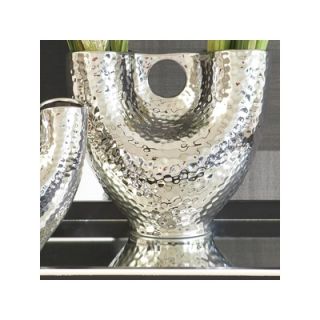 Global Views Siamese Large Twin Vase in Silver