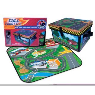 ZipBin Full Throttle™ Small Town Toy Box & Playset