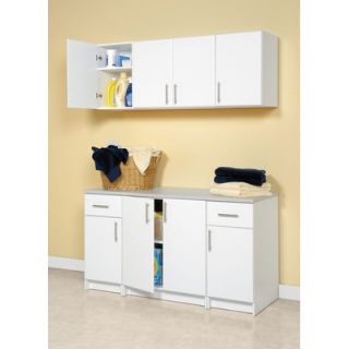 Prepac Elite Garage/Laundry Room Topper & Wall Cabinet with 1 Door