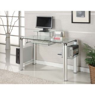 Innovex Glass Computer Desk with Tower Shelft   DP1065G60
