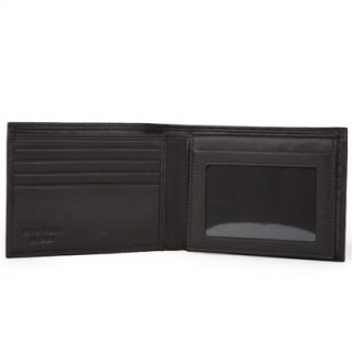  Nappa Vitello Credit Wallet with I.D. Passcase in Black   195 100