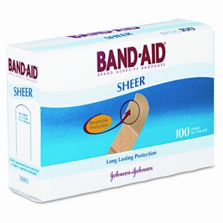 Sheer Adhesive Bandages, 3/4 x 3, 100 per Box
