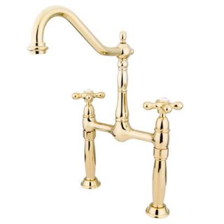 Elements of Design Victorian Widespread Vessel Sink Faucet with Double