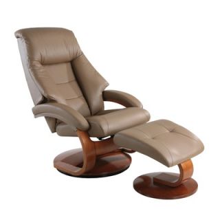  58 Oslo Series Leather Ergonomic Recliner and Ottoman   58/L03 24/103