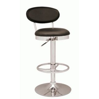 Chintaly Swivel and Adjustable Height Stool   0377 AS BLK / 0377 AS