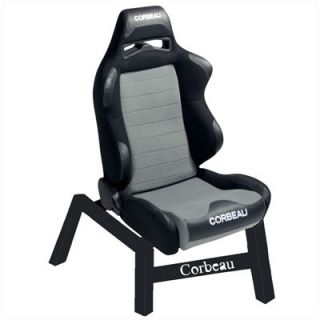 Corbeau Legacy Black Cloth w/ Grey Game Chair