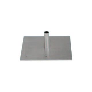 Da Lite Flat Steel Base with Mounting Stud for Pipe and Drapery