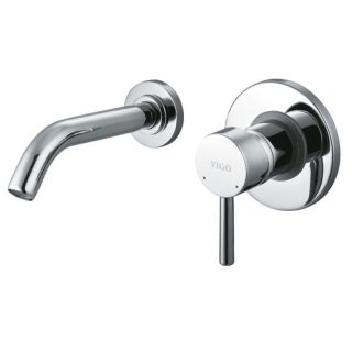 Wall Mounted Bathroom Faucet with Single Lever Handle