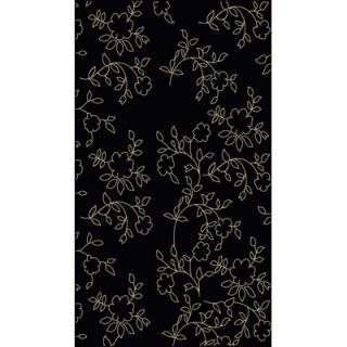Radici Italia Black Floral Rug   1790/123