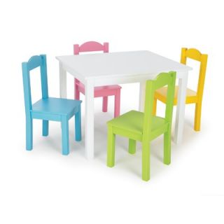 Tot Tutors Kids 5 Piece Table and Chair Set