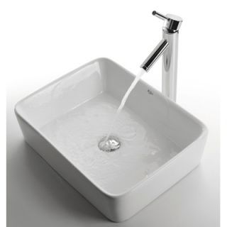  Sink in White with Sheven Single Lever Faucet   C KCV 121 1002