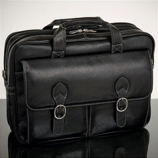 McKlein USA S Series Kenwood Leather Double Compartment Laptop Case