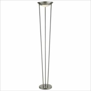 Adesso Odyssey Floor Lamp in Satin Steel