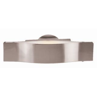 Access Lighting Titanium Wall Sconce with Frosted Glass in Brushed