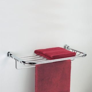 Windisch by Nameeks Bellaterra Towel Holder with Shelf in Chrome