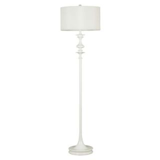 Kenroy Home Claiborne One Light Floor Lamp in White Gloss