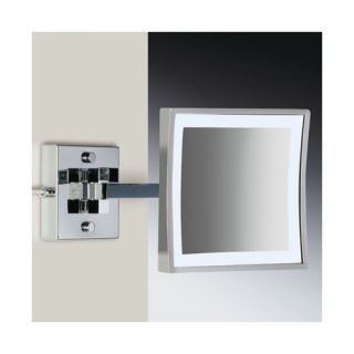 Wall Mount 3X Magnifying LED Mirror with Two Arm Direct Wired