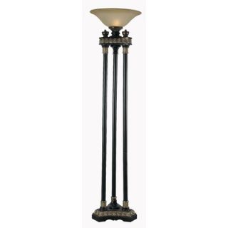 Kenroy Home Fredrique Three Pole One Light Torchiere Floor Lamp in