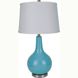 ORE Ceramic Gourd Shaped Table Lamp in Blue