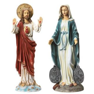 Design Toscano Italian Style Devotional Art Jesus and Mary Sculptures