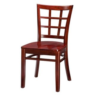 Regal Beechwood Lattice Back Side Chair