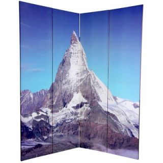 Oriental Furniture 6 Feet Tall Double Sided Matterhorn/Everest Canvas