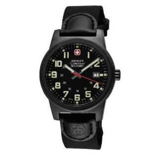 Classic Field Military Wrist Watch with Gun Metal and Charcoal Dial