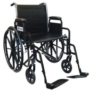 Drive Medical Silver Sport 2 Wheelchair and Anti Tipper without Wheels