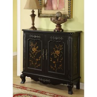 Powell Hand Painted Console in Distressed Black