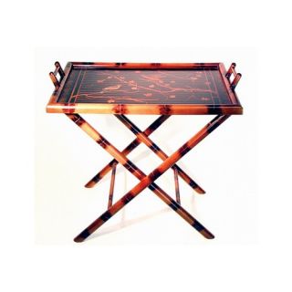 Hand Painted Bamboo Serving Table Tray