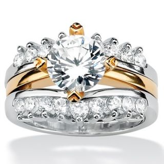 Palm Beach Jewelry Cubic Zirconia Wedding Ring Set