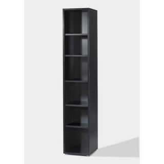 Tvilum Fairfax Tall Narrow Bookcase in Black Woodgrain