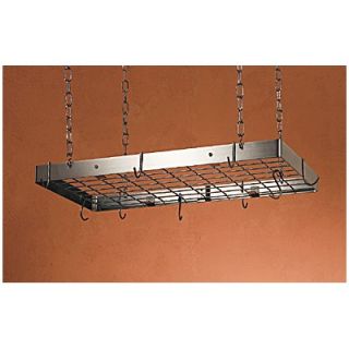 Rogar Stainless Steel Pot Rack w/ Grid and Optional Additional Pot