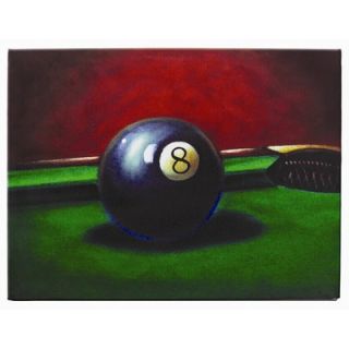 RAM Gameroom 8 Ball Oil Painting on Canvas