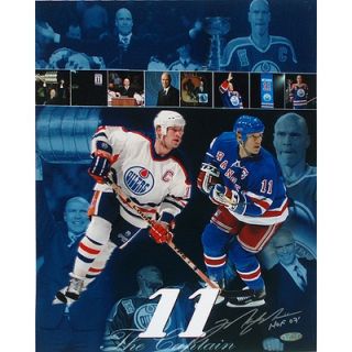 Steiner Sports NHL Mark Messier Oilers and Rangers Hall of Fame