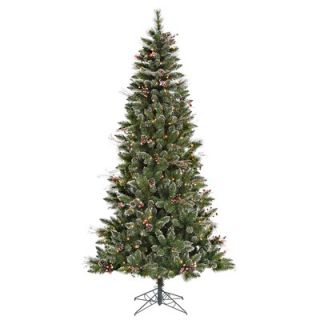 Vickerman 7 Snowtip Berry/Vine Artificial Christmas Tree with Clear