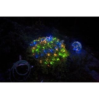 Mr. Light 200 LED Solar Net Lights with Green Wire in Multicolor