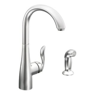 Moen Arbor Single Handle Single Hole Kitchen Faucet with Side Spray