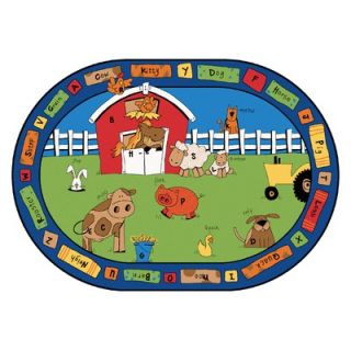 Carpets for Kids Printed Alphabet Farm Kids Rug   PRINTED 520