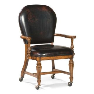 Round Back Game Leather Arm Chair