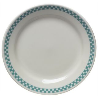  Laughlin Diner Check 9 Luncheon Plate in Turquoise   1789R 205