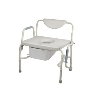 Drive Medical Oversized Heavy Duty Bariatric Drop Arm Commode