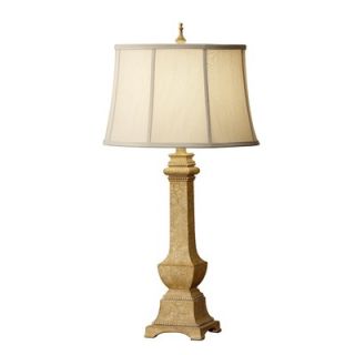 Feiss Porter One Light Table Lamp in Ivory Crackle