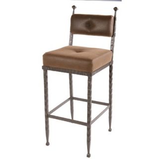  Country Ironworks Forest Hill 30 Padded Back Barstool   904 200 FBR
