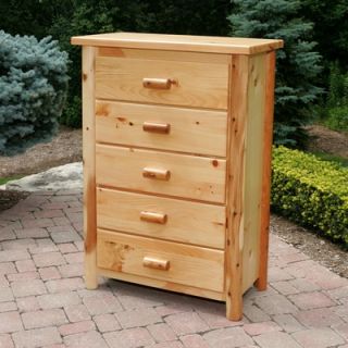 Moon Valley Rustic Nicholas 5 Drawer Chest