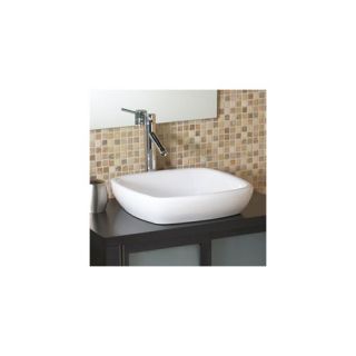 Classically Redefined Square Semi Recessed Ceramic Vessel Sink
